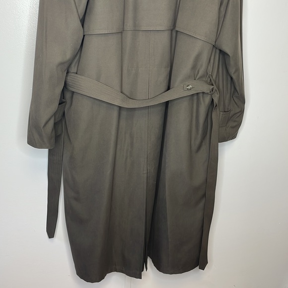 Men's Vintage Ralph Lauren double breasted trench coat brown EUC size 42R - Picture 13 of 16